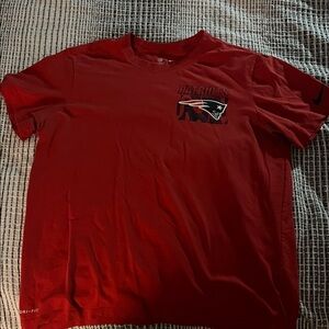 Nike Red Patriots Short Sleeve Tee